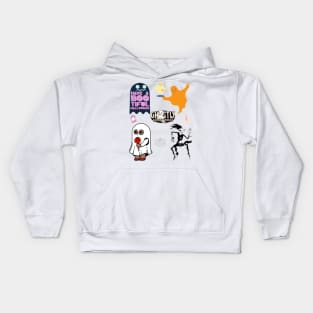 Ghostly greetings Kids Hoodie